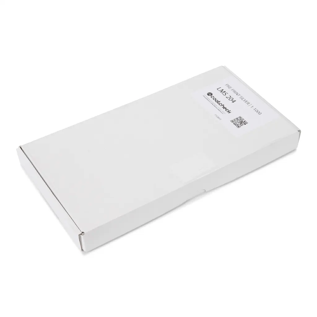 1000 pre-printed cloakroom tickets, silver-grey