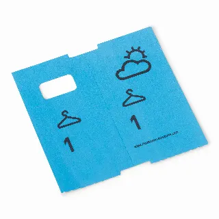 1000 voorgedrukte garderobenummers, blauw