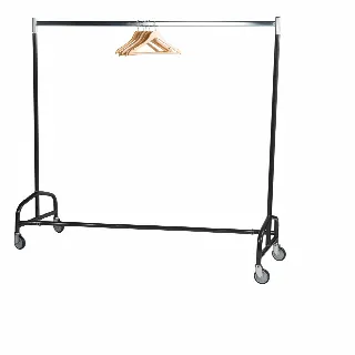 Single level mobile coat rail rack – transport