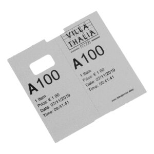 Coatcheck garderobe tickets, 14 rollen x 325 tickets, Zilver/Grijs - Afbeelding 2